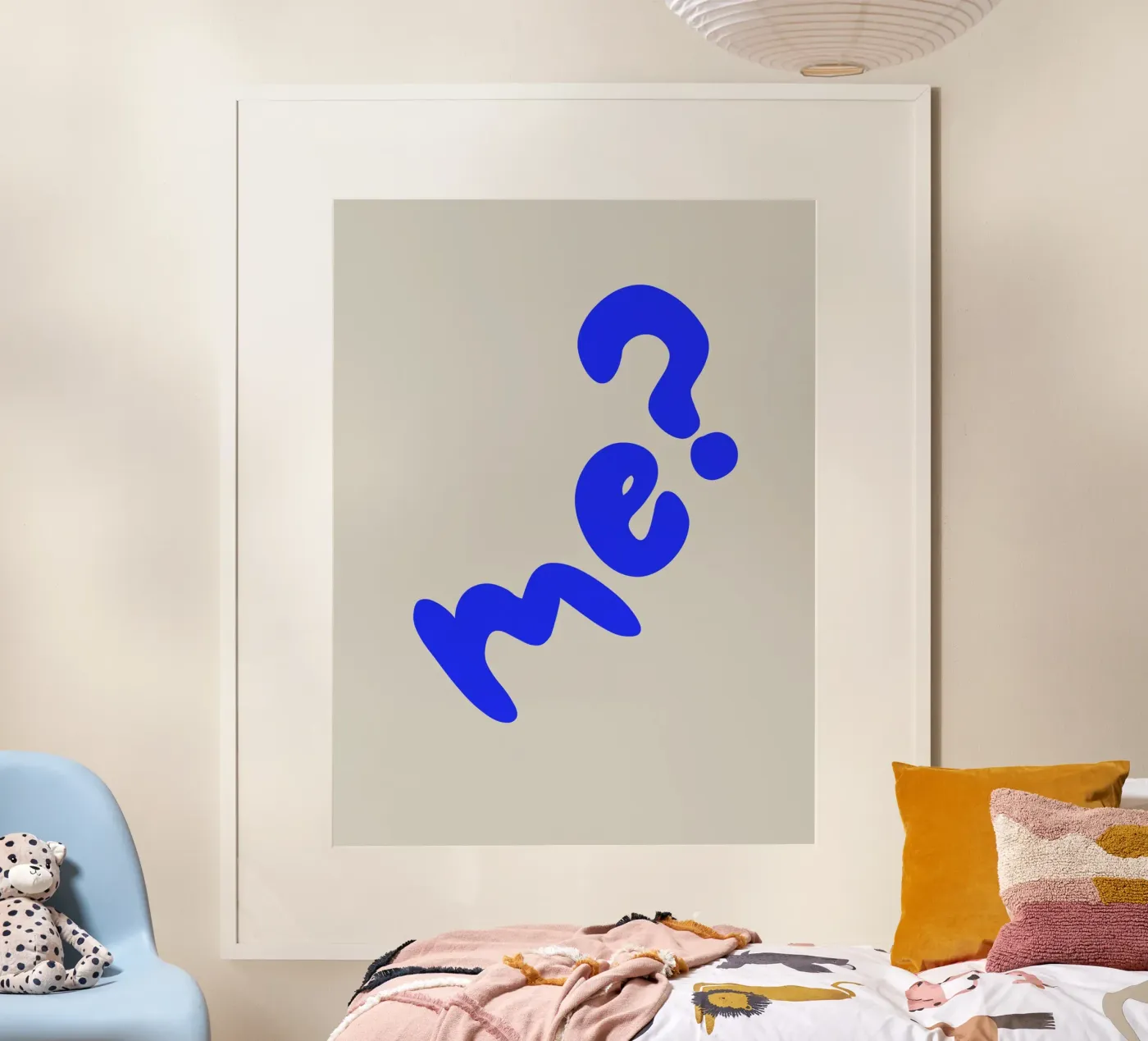 Me? - Statement Typography Poster von Between Lines