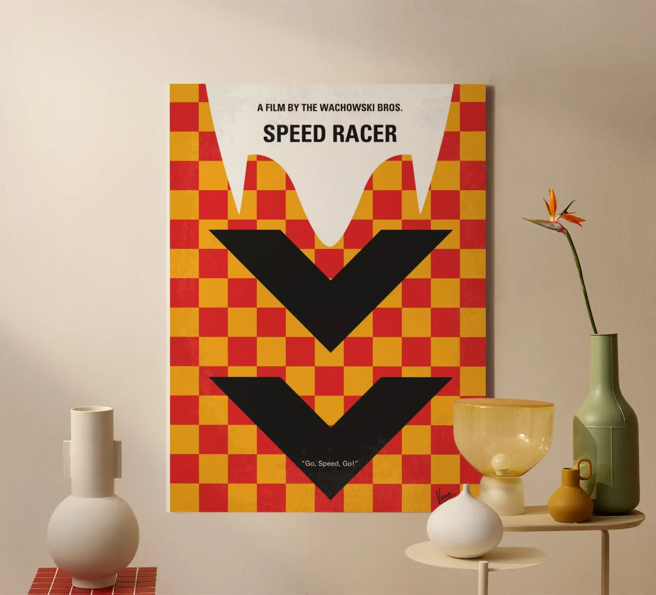 No482 My Speed Racer minimal movie poster tela da Chungkong