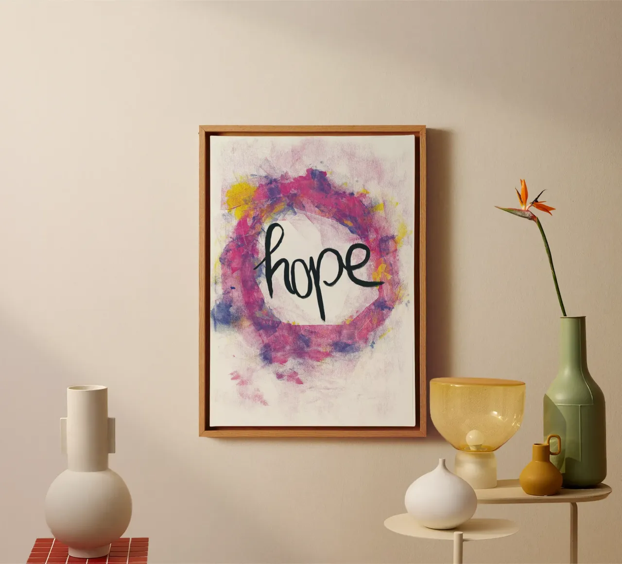 Hope tela con Cornice a cassetta da Typomorphose