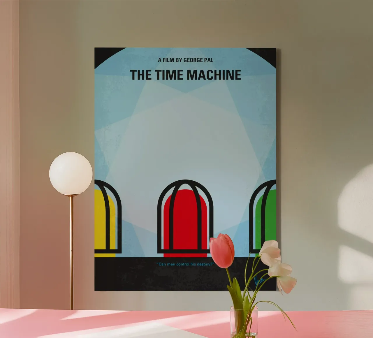 No489 My The Time Machine minimal movie poster tela da Chungkong