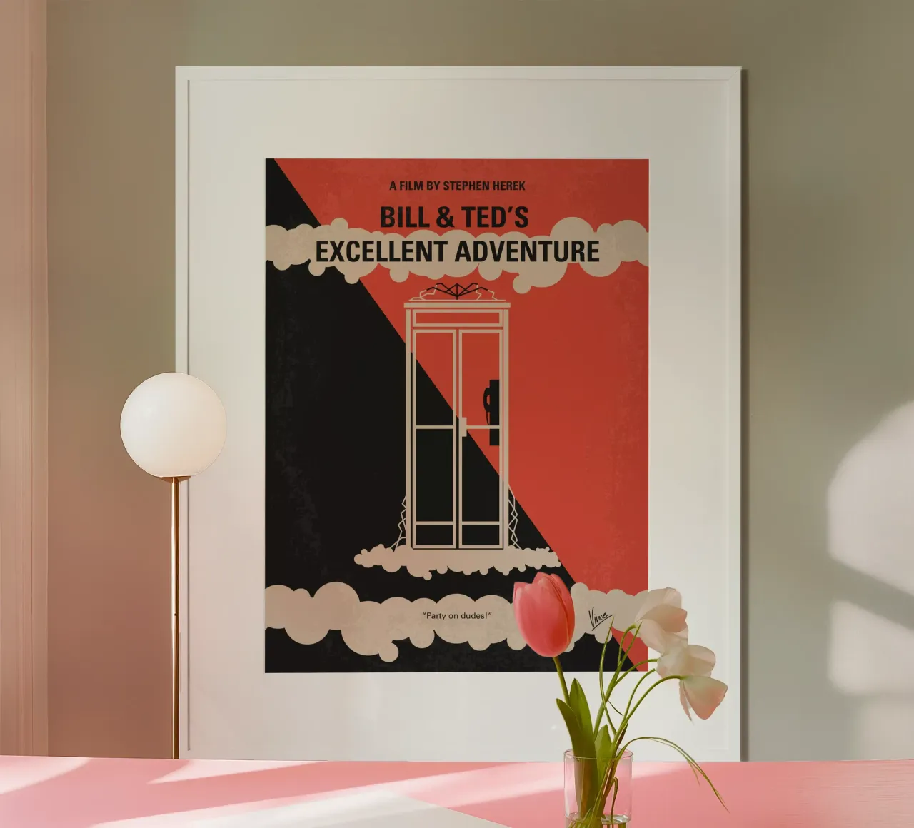 No490 My Bill and Teds Excellent Adventure minimal movie pos carta hahnemühle da Chungkong