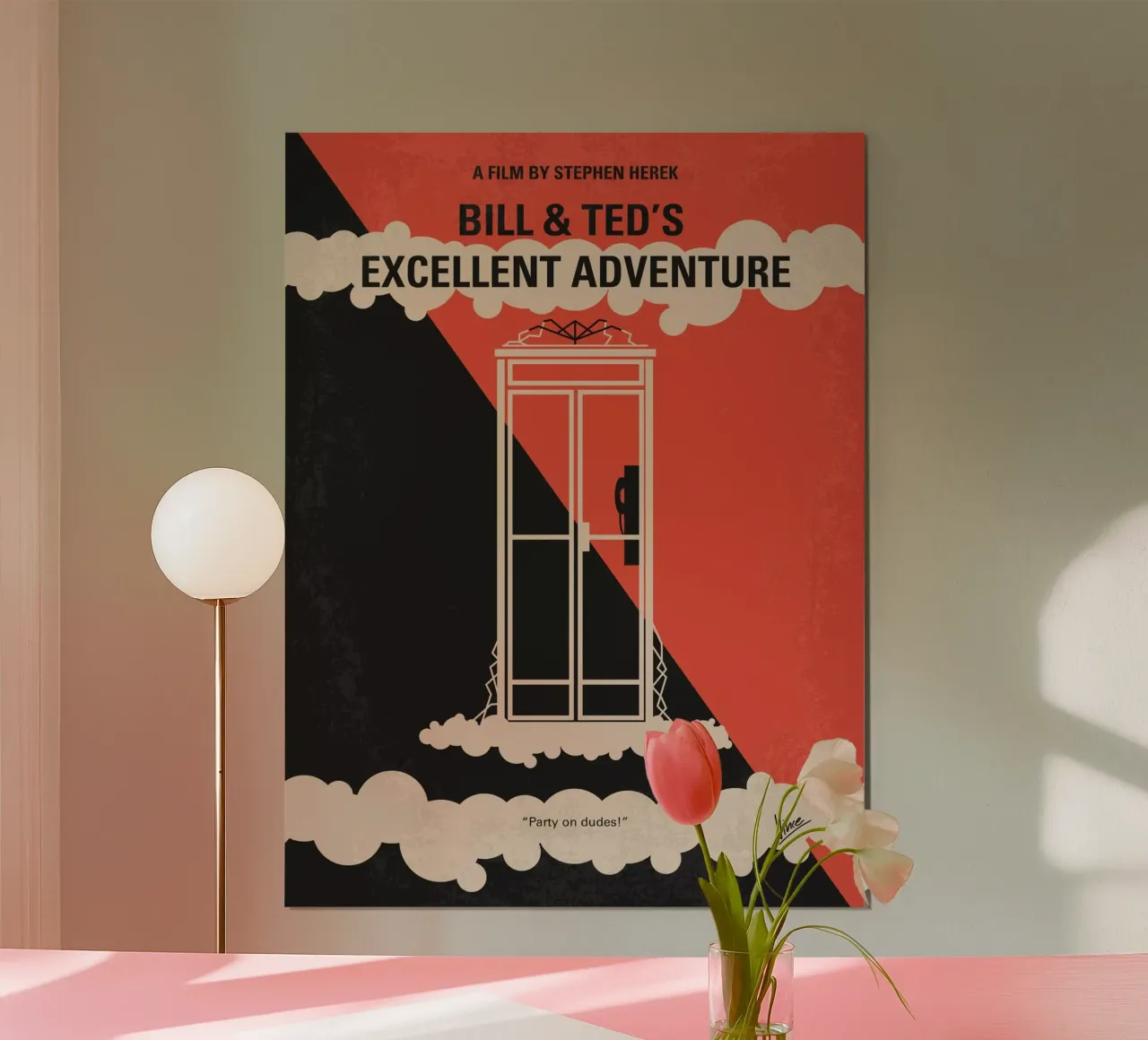 No490 My Bill and Teds Excellent Adventure minimal movie pos carta hahnemühle da Chungkong