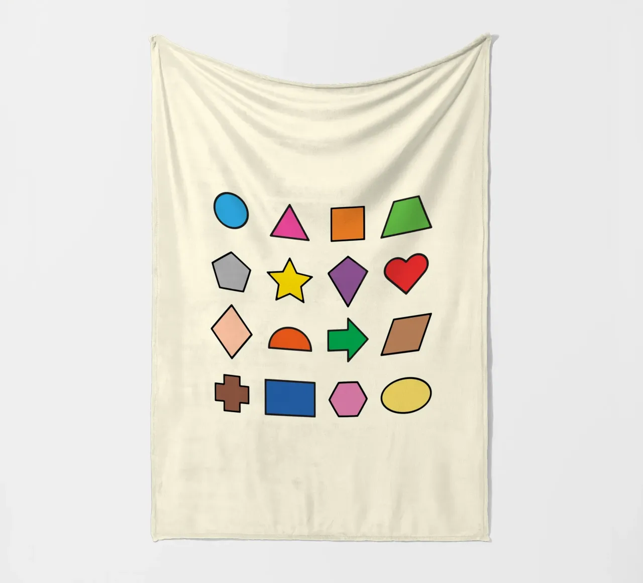 BASIC 2D SHAPES fleece blanket by MORINA FLAW