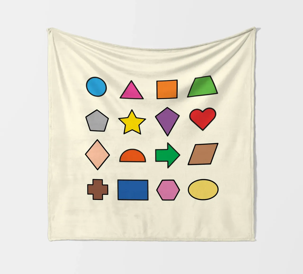 BASIC 2D SHAPES fleece blanket by MORINA FLAW
