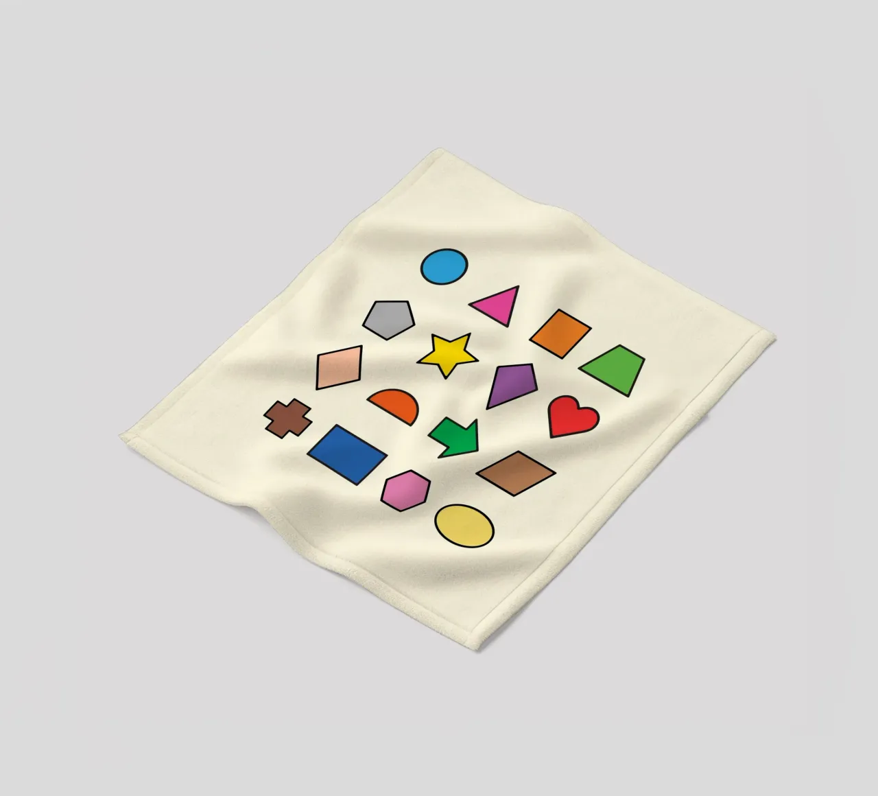 BASIC 2D SHAPES fleece blanket by MORINA FLAW