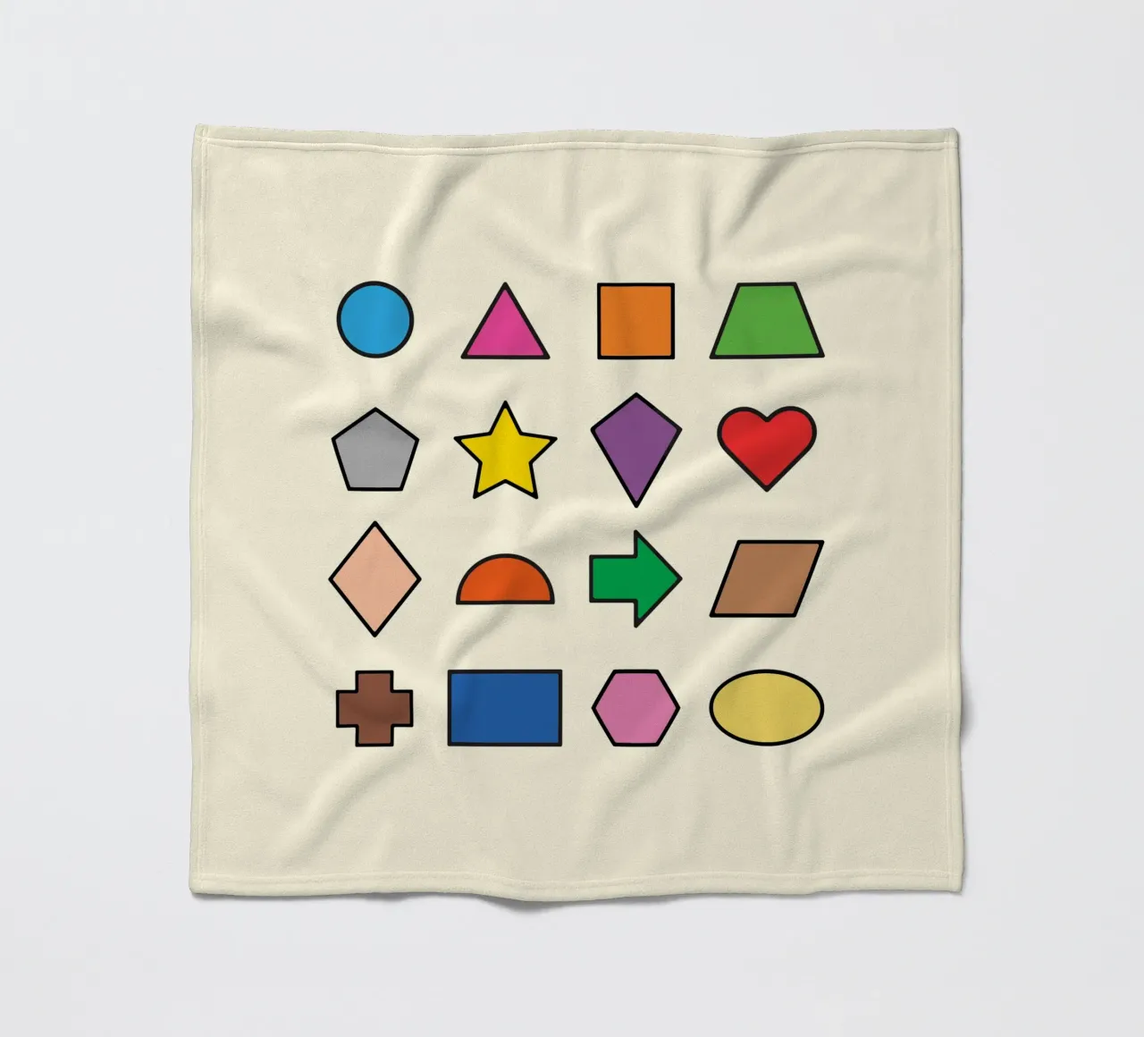 BASIC 2D SHAPES fleece blanket by MORINA FLAW