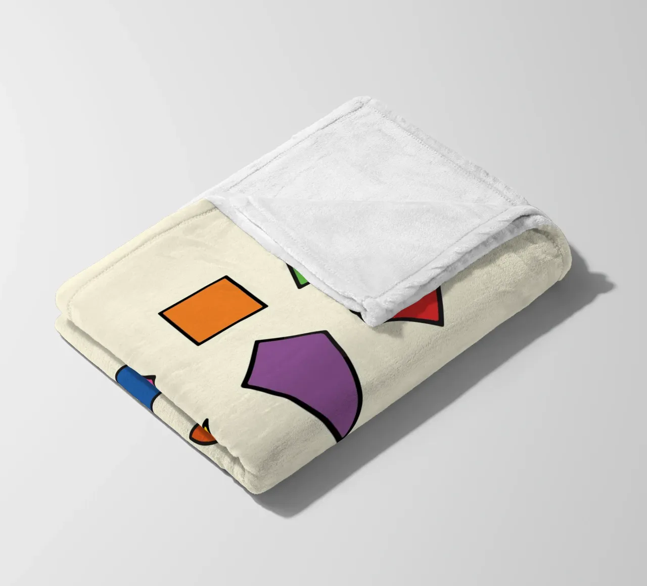 BASIC 2D SHAPES fleece blanket by MORINA FLAW