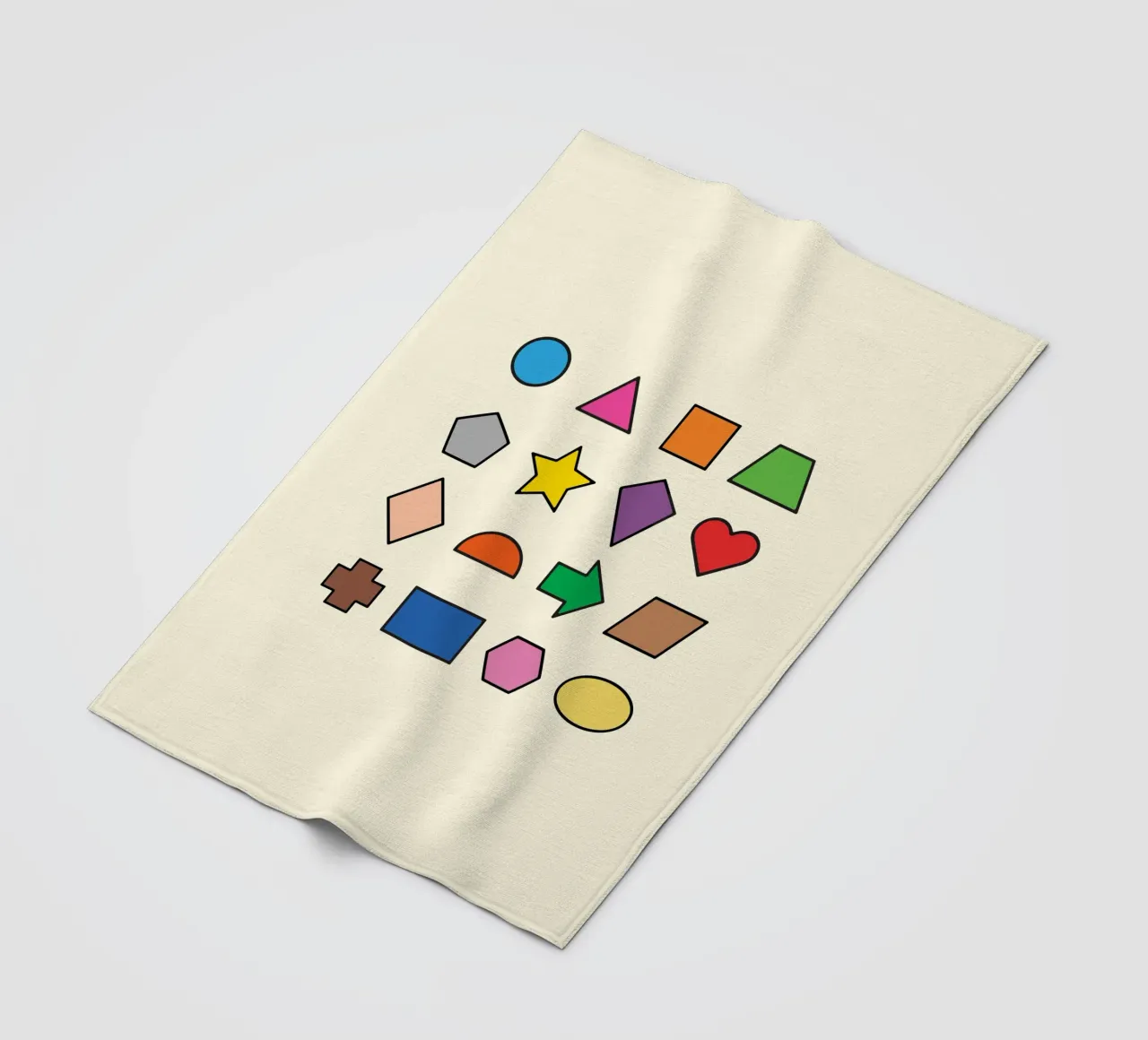 BASIC 2D SHAPES fleece blanket by MORINA FLAW