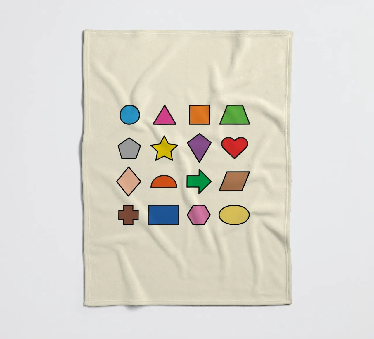 BASIC 2D SHAPES fleece blanket by MORINA FLAW