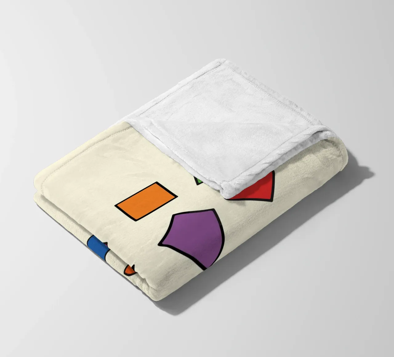 BASIC 2D SHAPES fleece blanket by MORINA FLAW