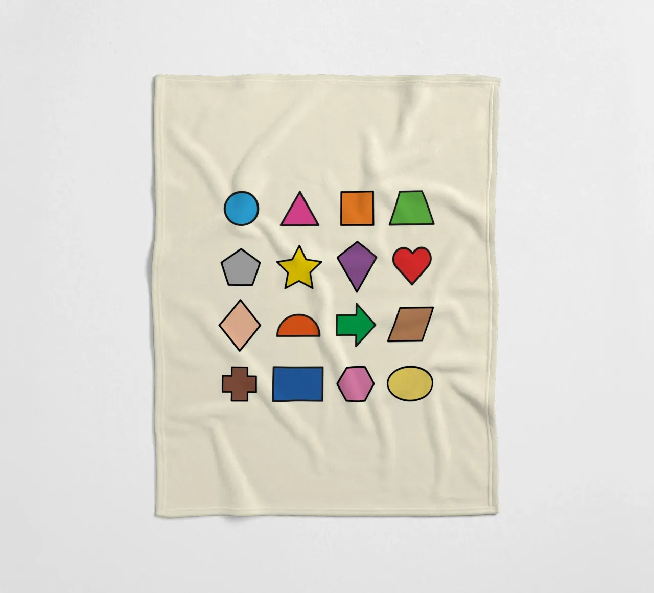 BASIC 2D SHAPES fleece blanket by MORINA FLAW