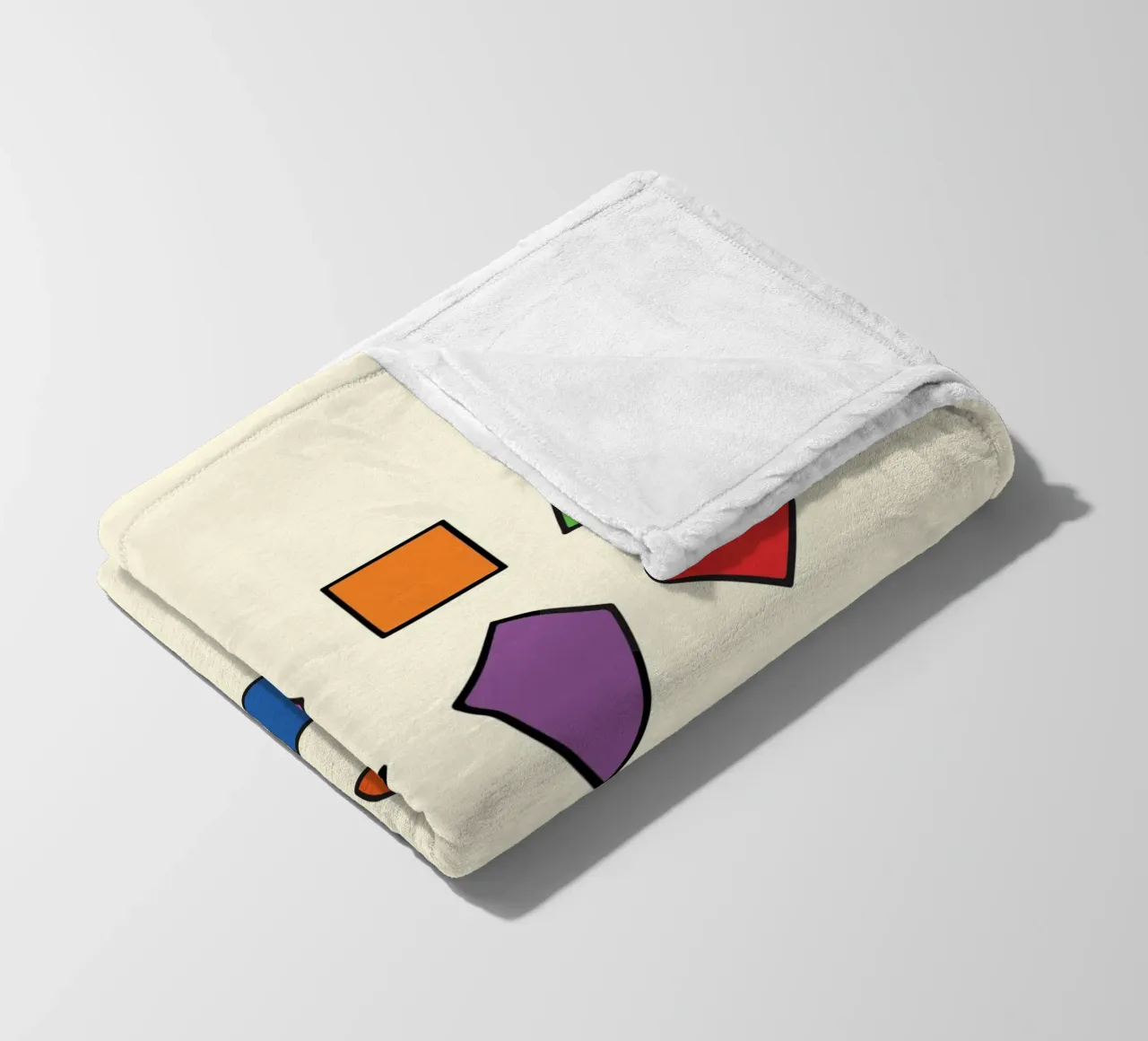 BASIC 2D SHAPES fleece blanket by MORINA FLAW