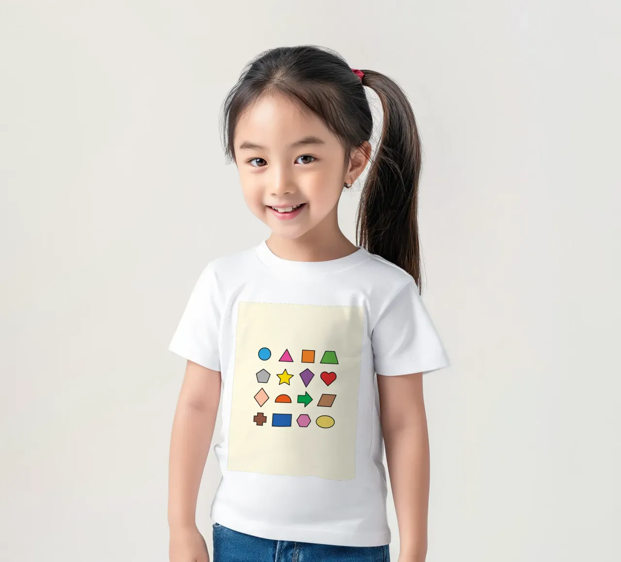 BASIC 2D SHAPES kinder t-shirt van MORINA FLAW