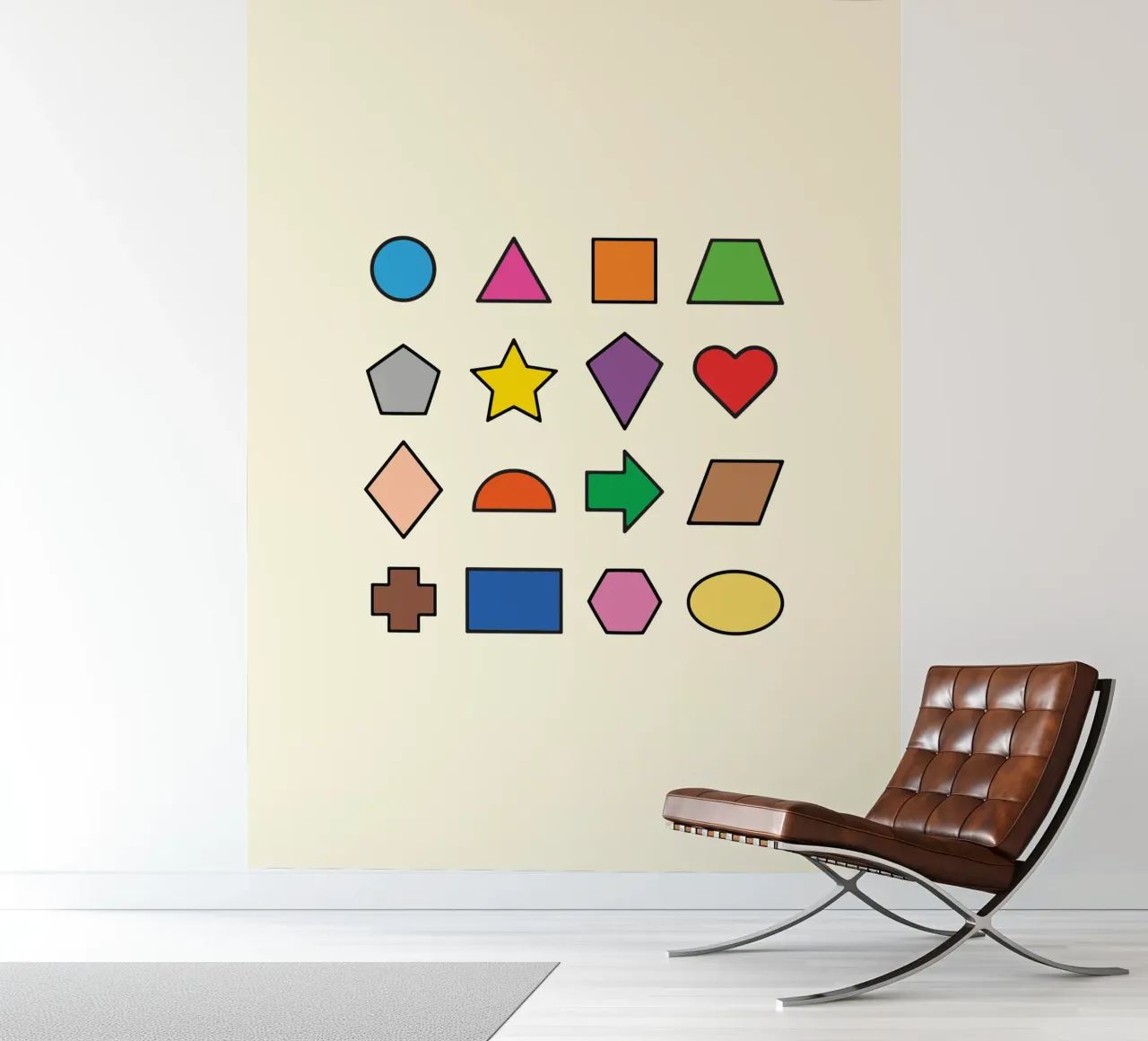 BASIS 2D-VORMEN fotobehang van MORINA FLAW