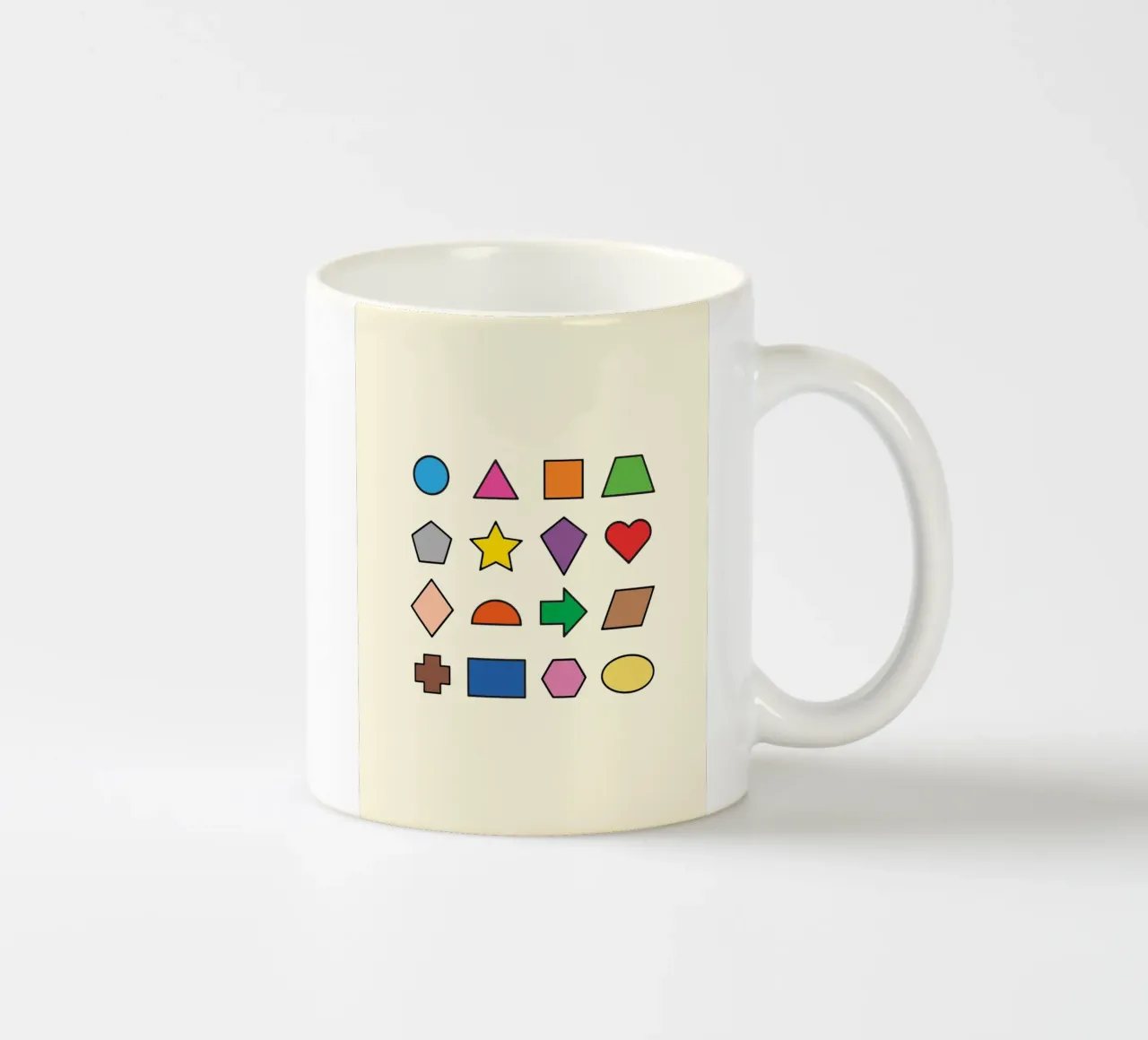 BASIC 2D SHAPES ceramic mug by MORINA FLAW