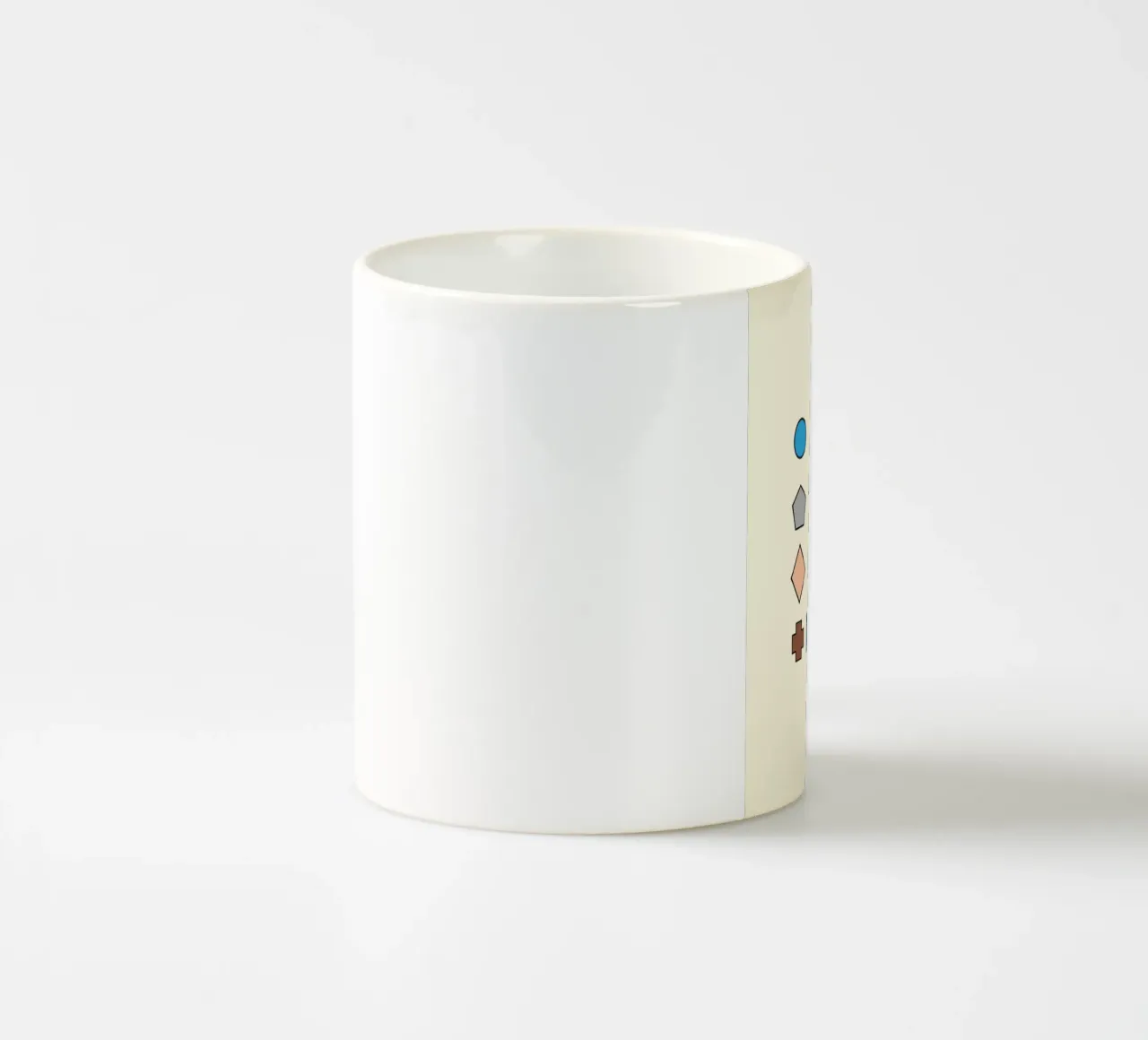 BASIC 2D SHAPES ceramic mug by MORINA FLAW