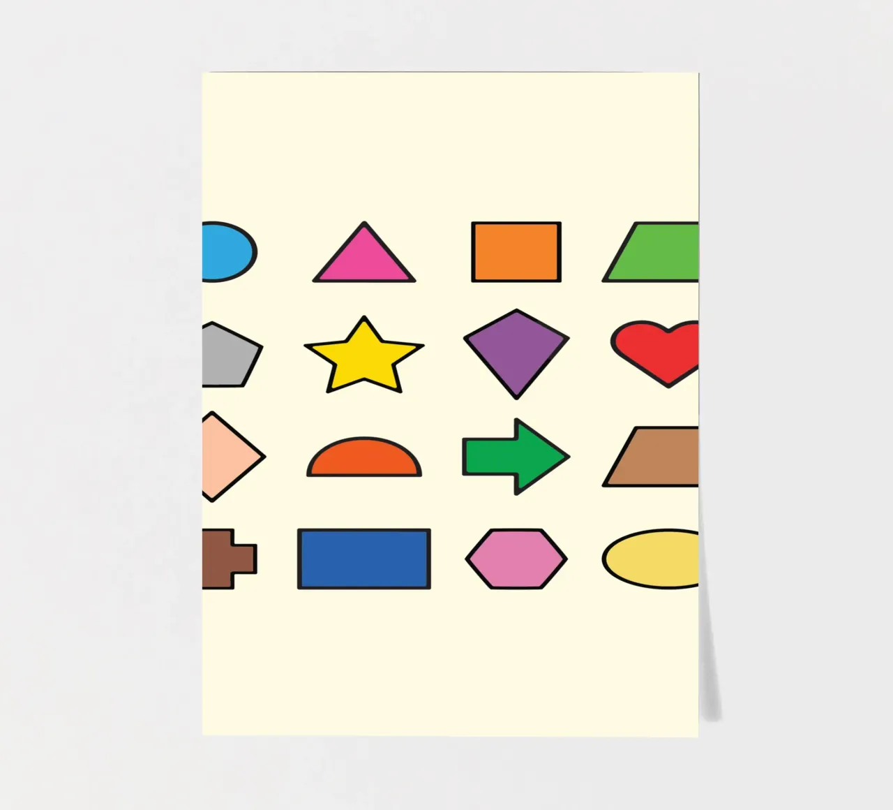 BASIC 2D SHAPES sticker sheet by MORINA FLAW