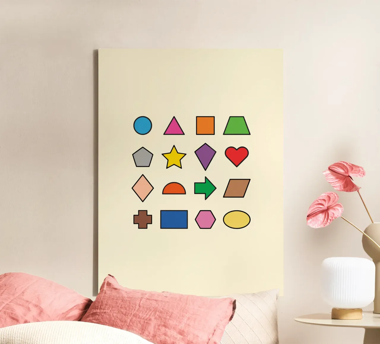 BASIC 2D SHAPES canvas by MORINA FLAW