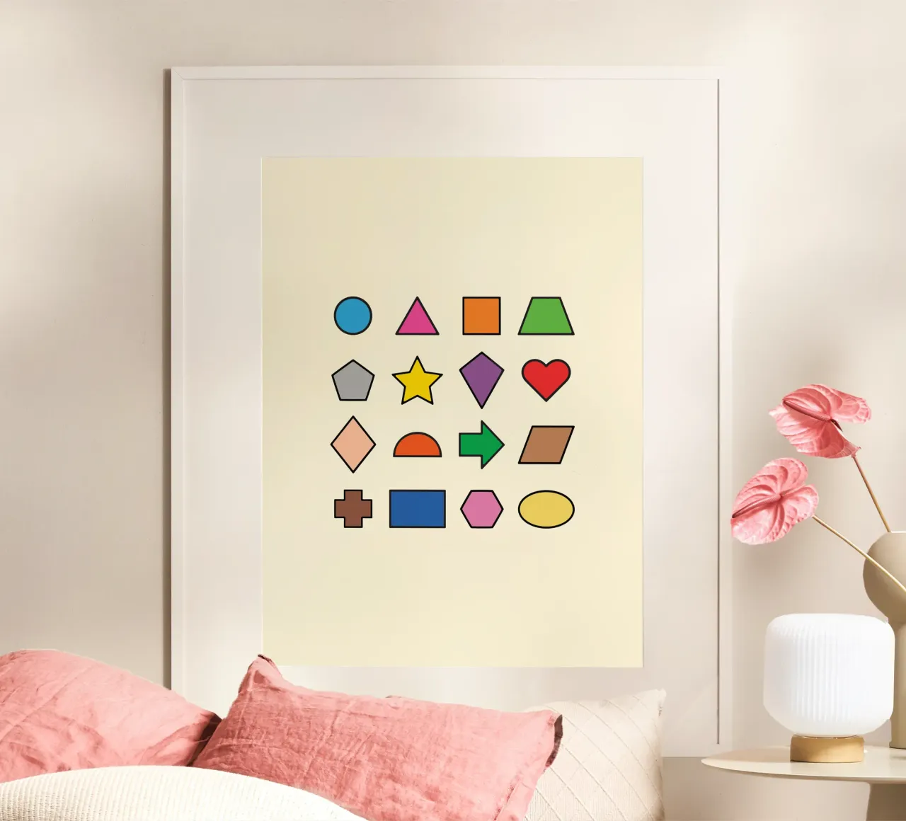 BASIC 2D SHAPES poster by MORINA FLAW