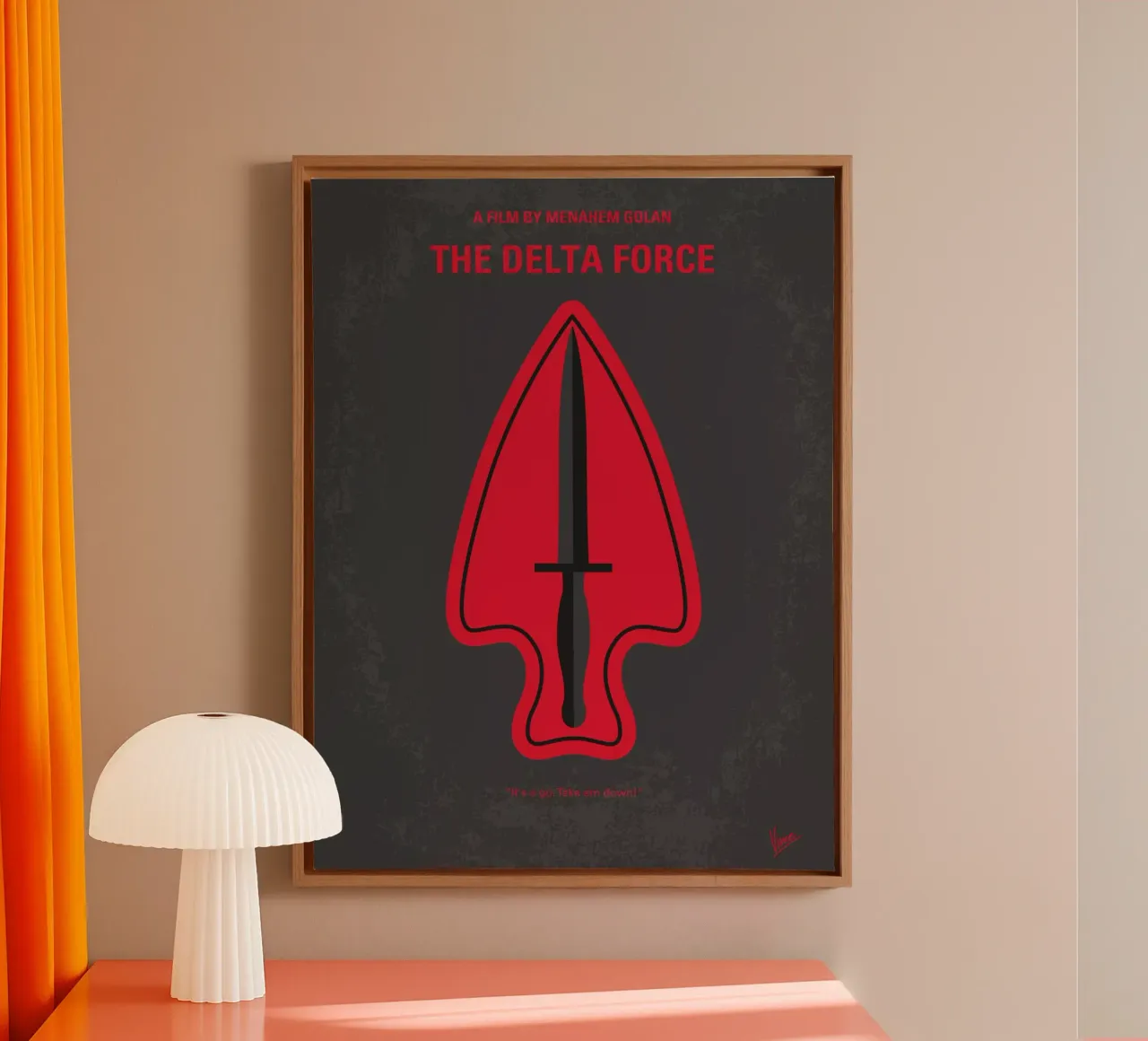 No493 My The Delta Force minimal movie poster tela da Chungkong