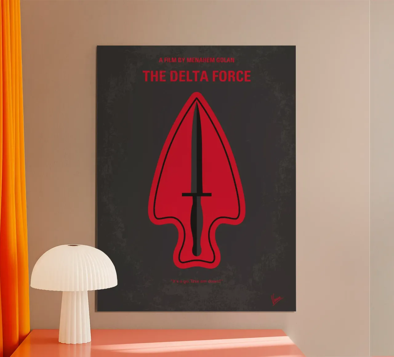 No493 My The Delta Force minimal movie poster carta hahnemühle da Chungkong