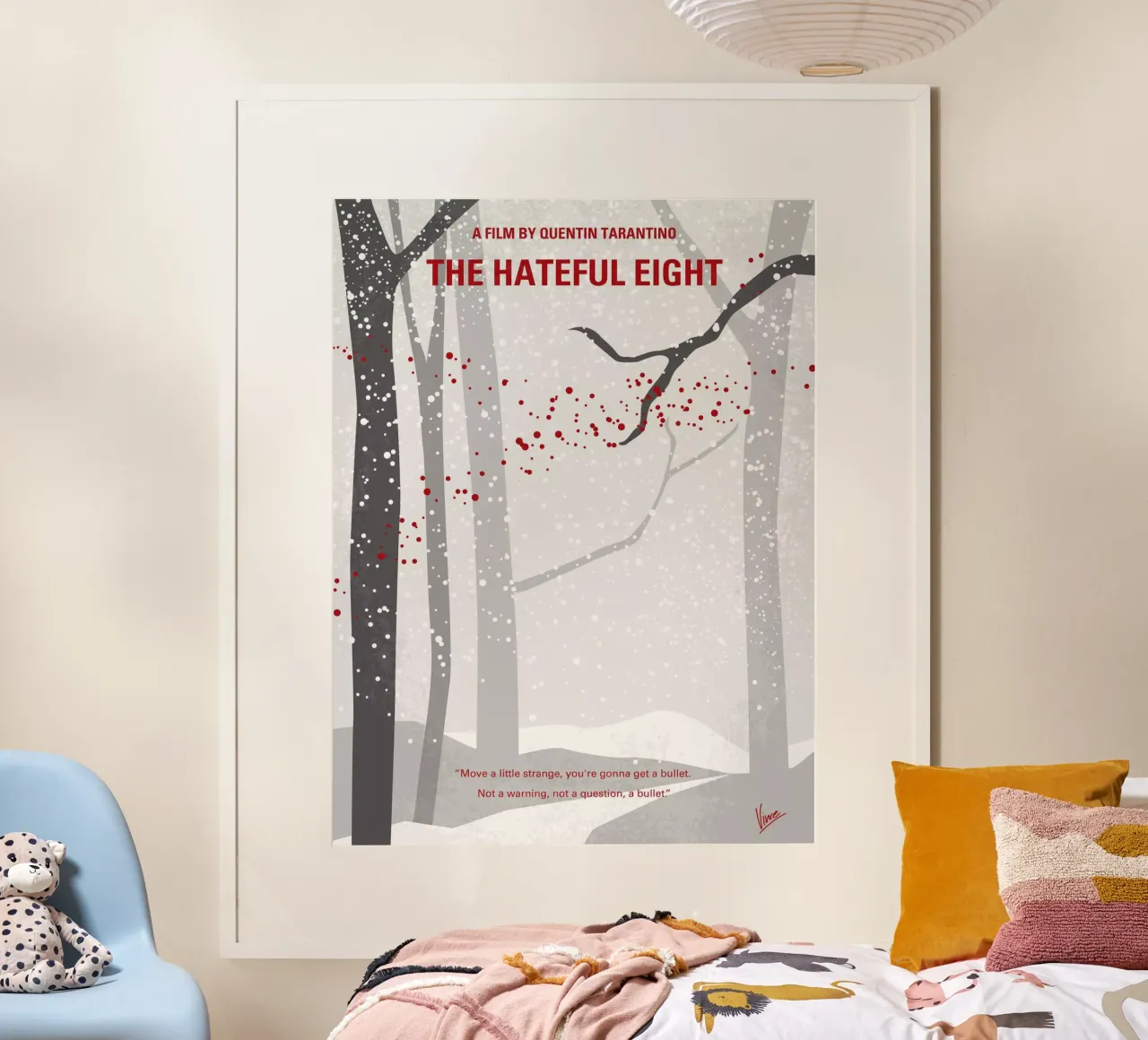 No502 My Hateful eight minimal movie poster poster da Chungkong