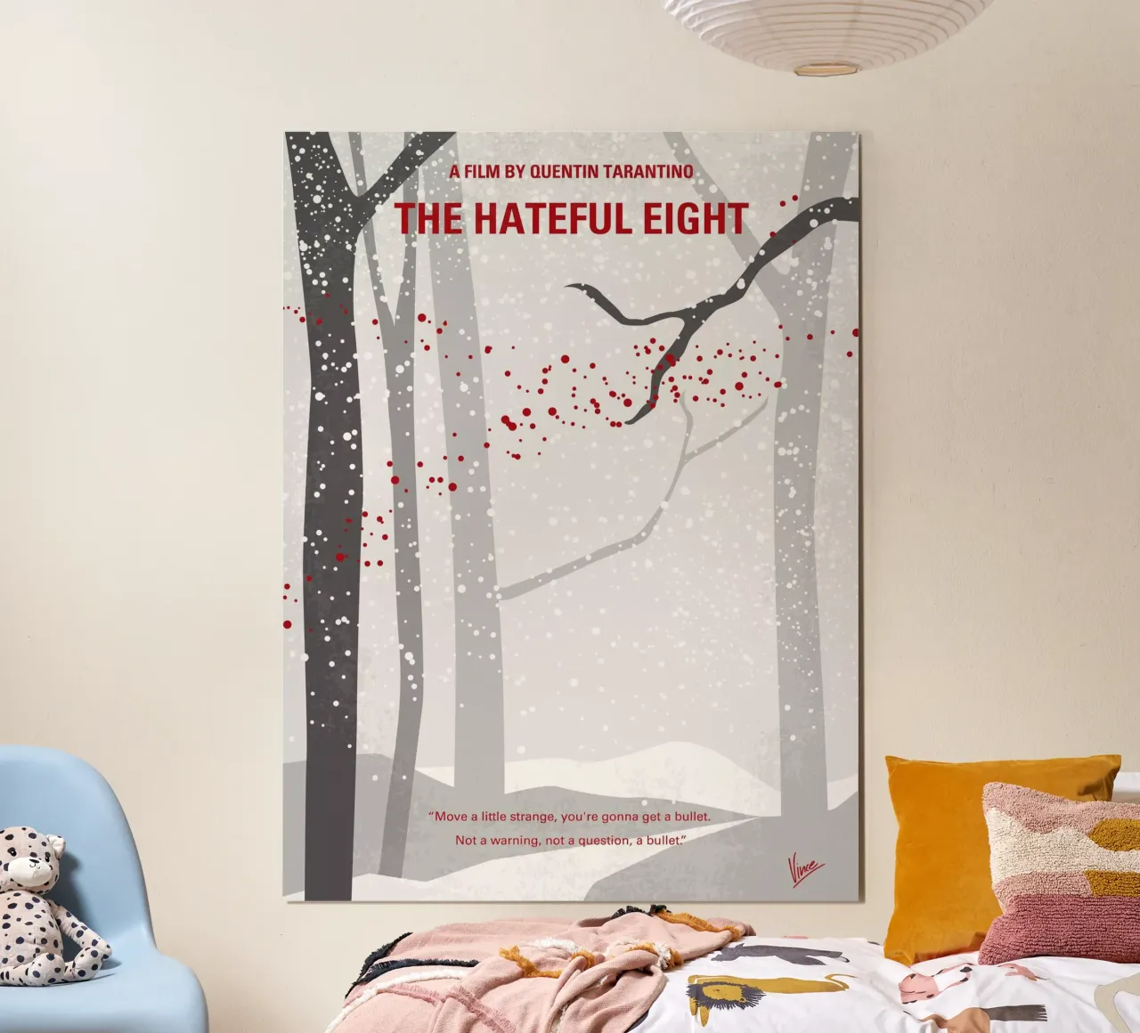No502 My Hateful eight minimal movie poster poster da Chungkong