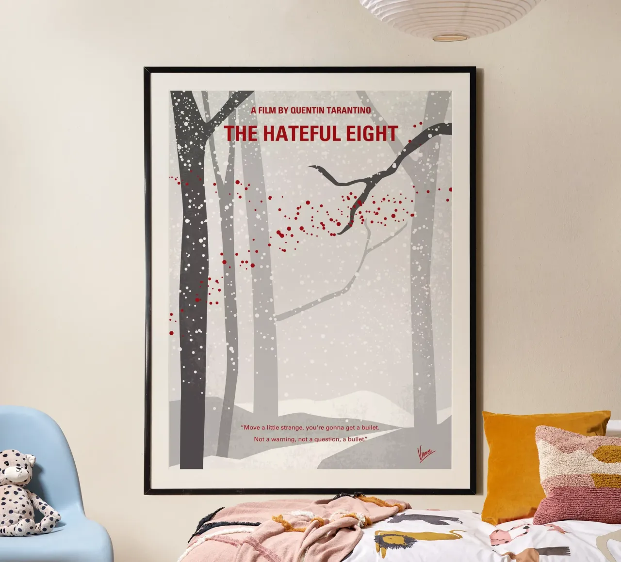 No502 My Hateful eight minimal movie poster poster da Chungkong