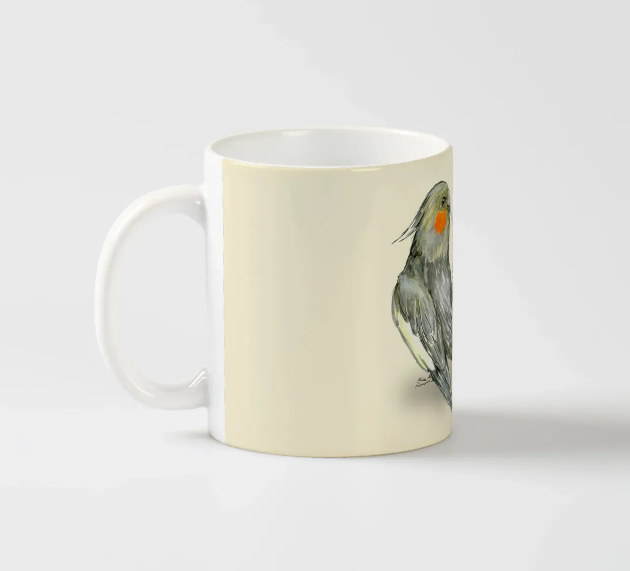 Cacatua che si prepara tazza in ceramica da BwiseLizzy