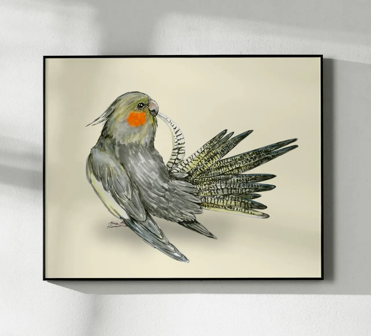 Cacatua che si prepara plexiglass da BwiseLizzy