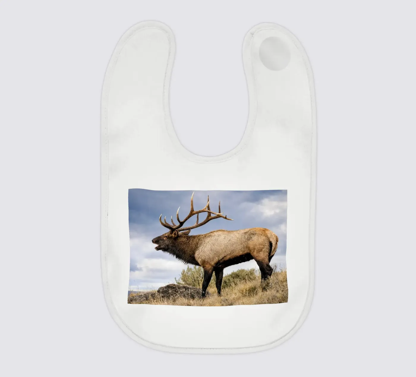 deer baby bib by raflessia