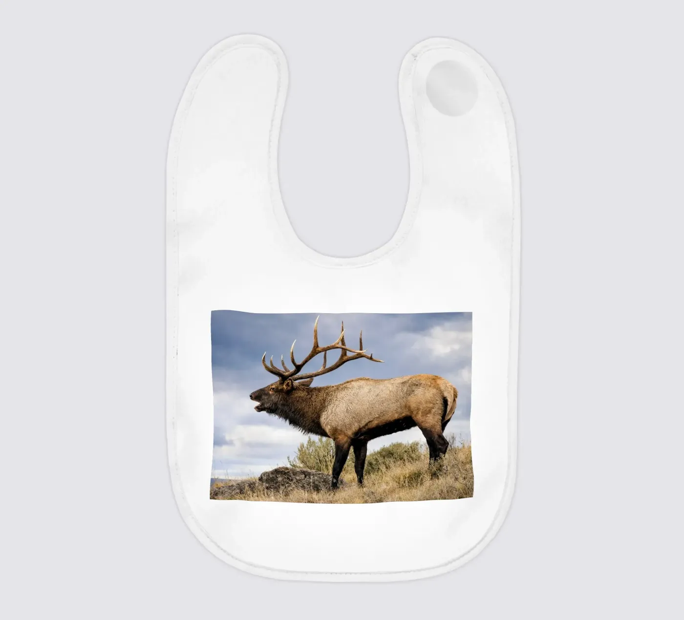 deer baby bib by raflessia