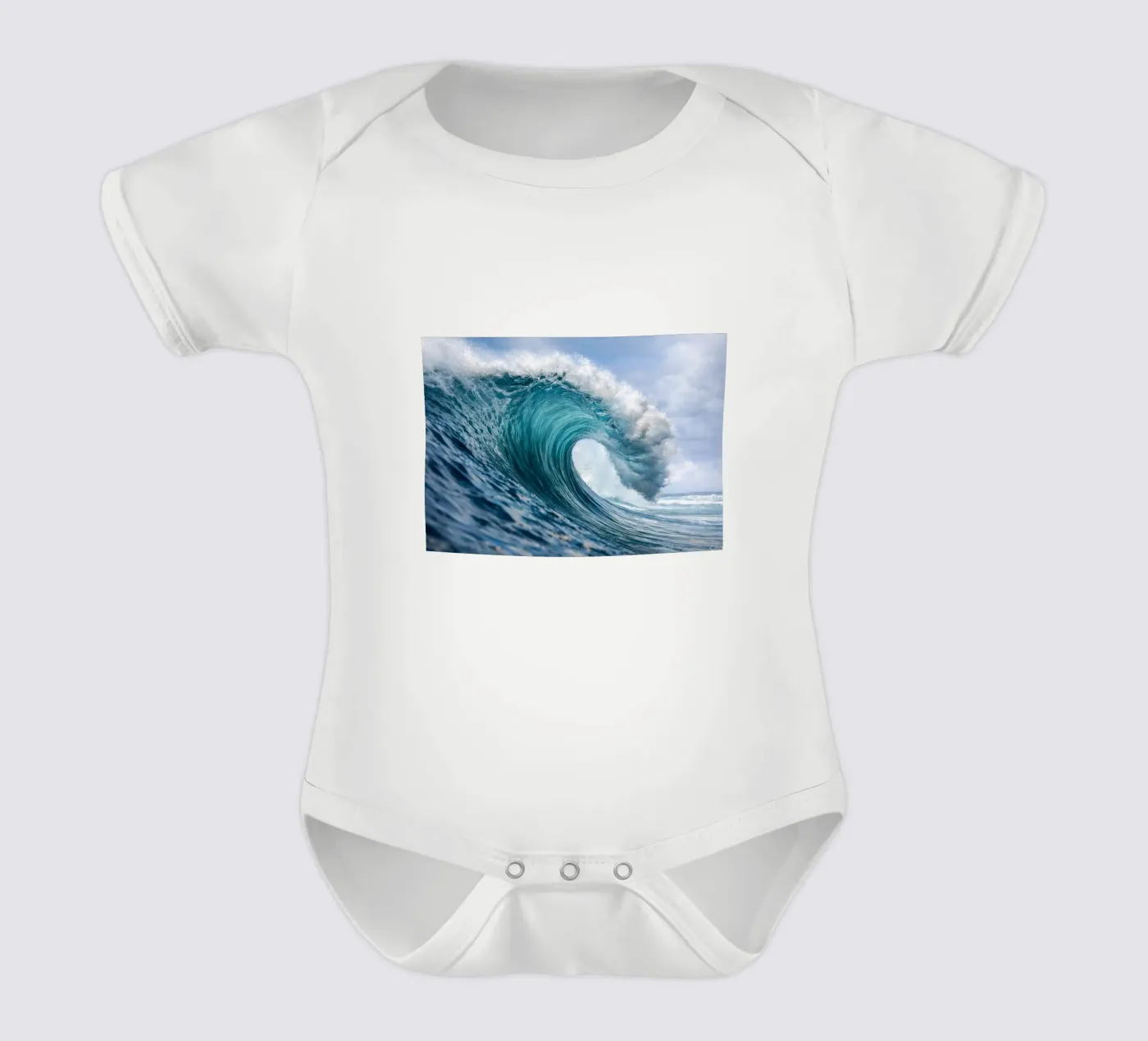waves Kurzarm Babybody von raflessia