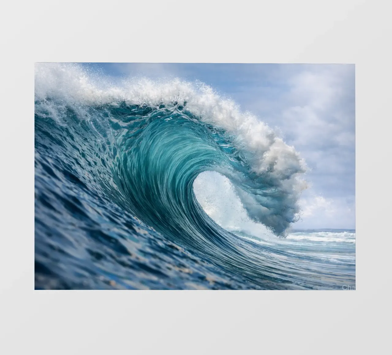 waves fotobehang van raflessia