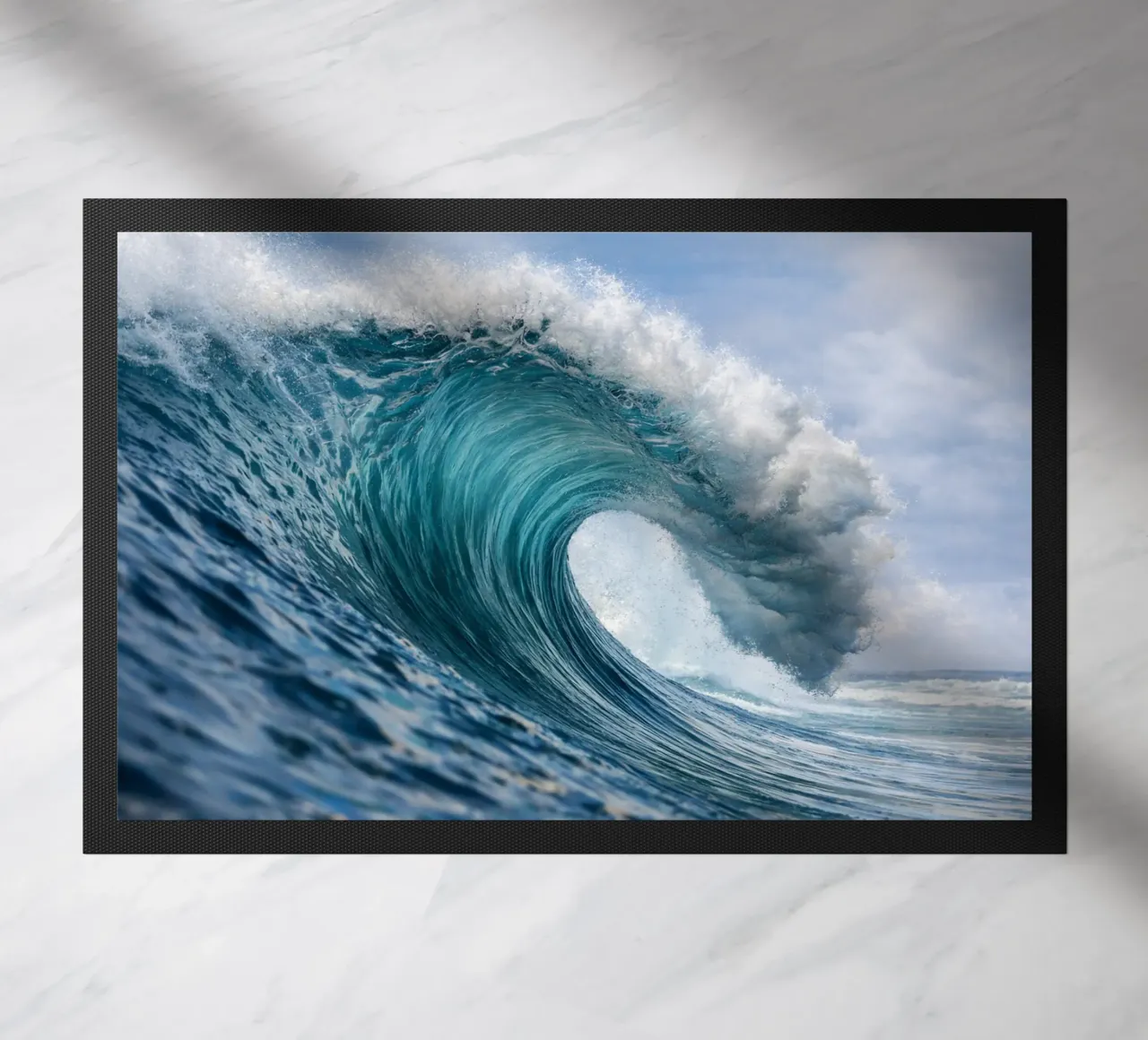 waves doormat by raflessia