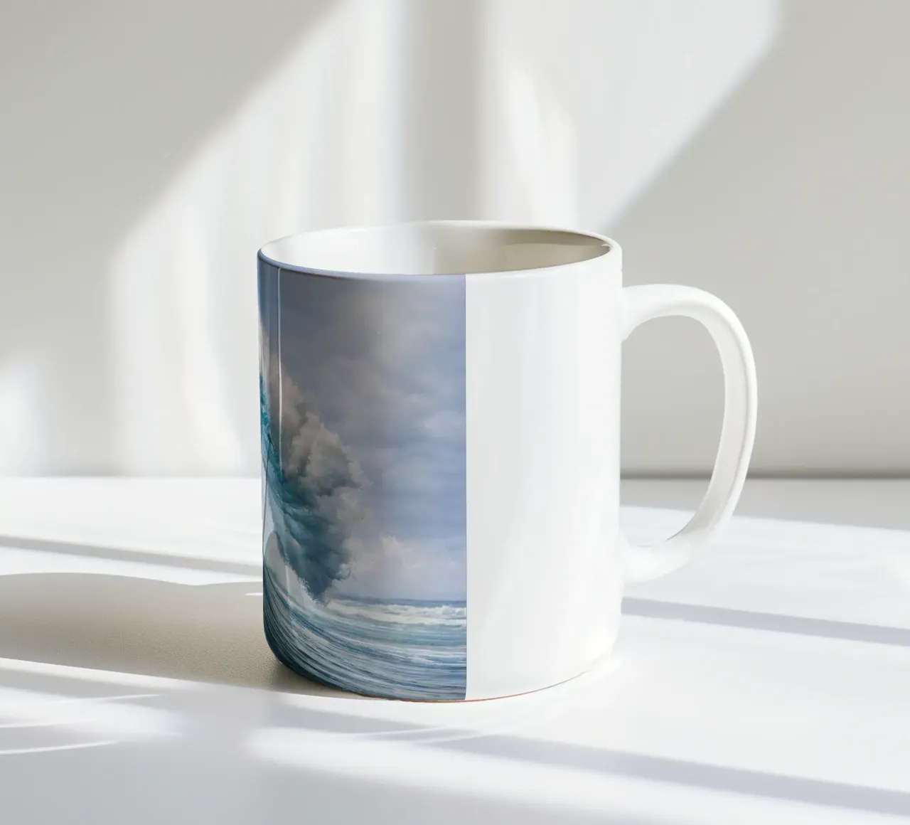 waves ceramic mug by raflessia