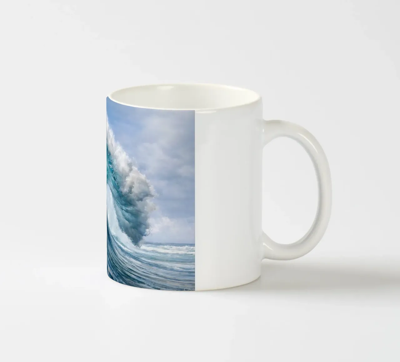 waves ceramic mug by raflessia