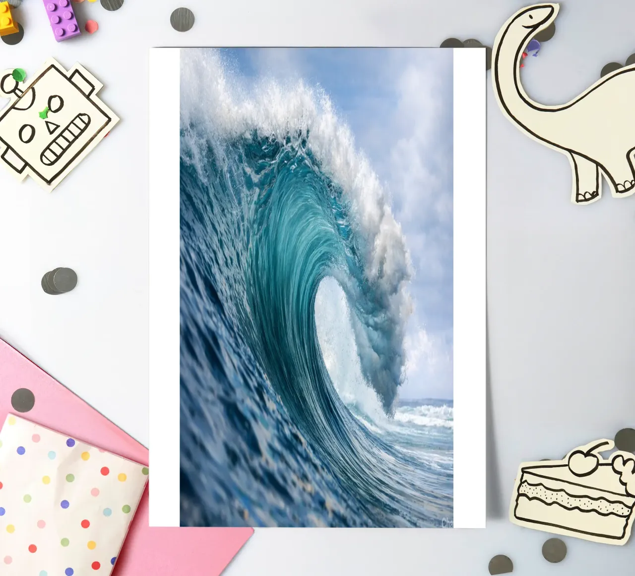 waves sticker sheet by raflessia