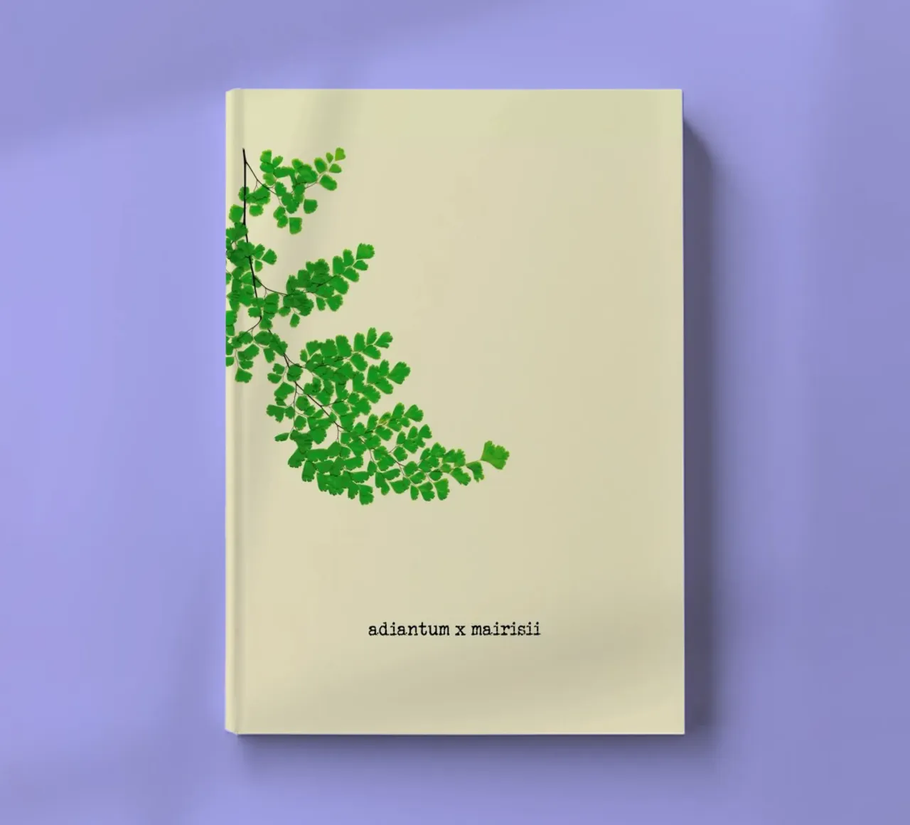 Adiantum X Mairisii notebook by Ingrid Beddoes