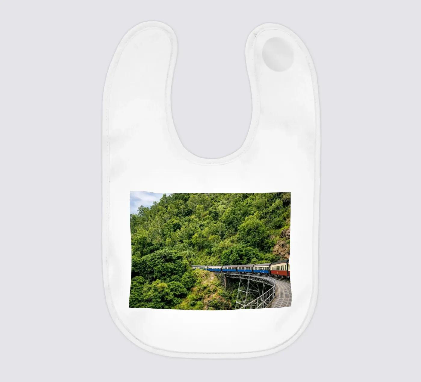 train baby bib by raflessia