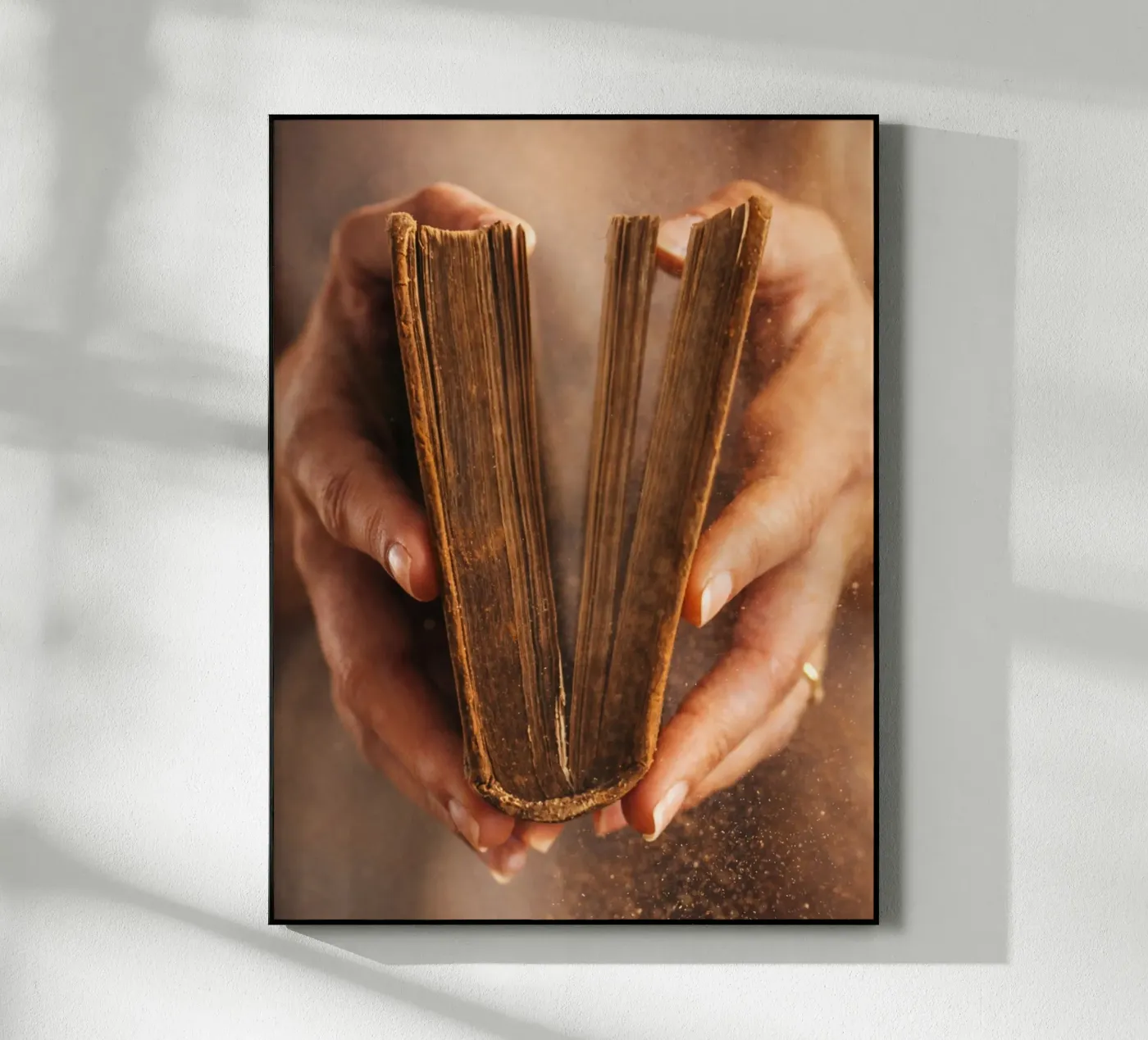 oud boek acryl van raflessia