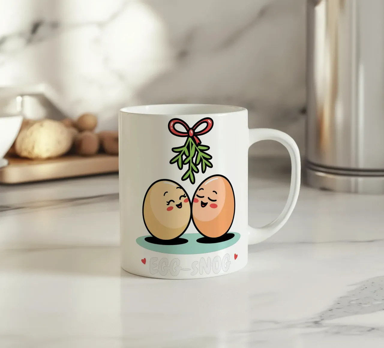 "EGG-SNOG" tazza in ceramica da edsonramosart