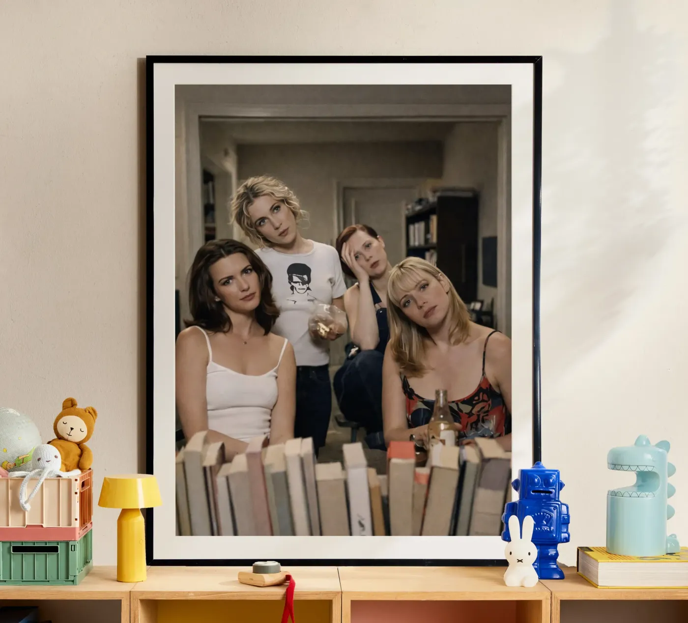donne e specchio poster da raflessia
