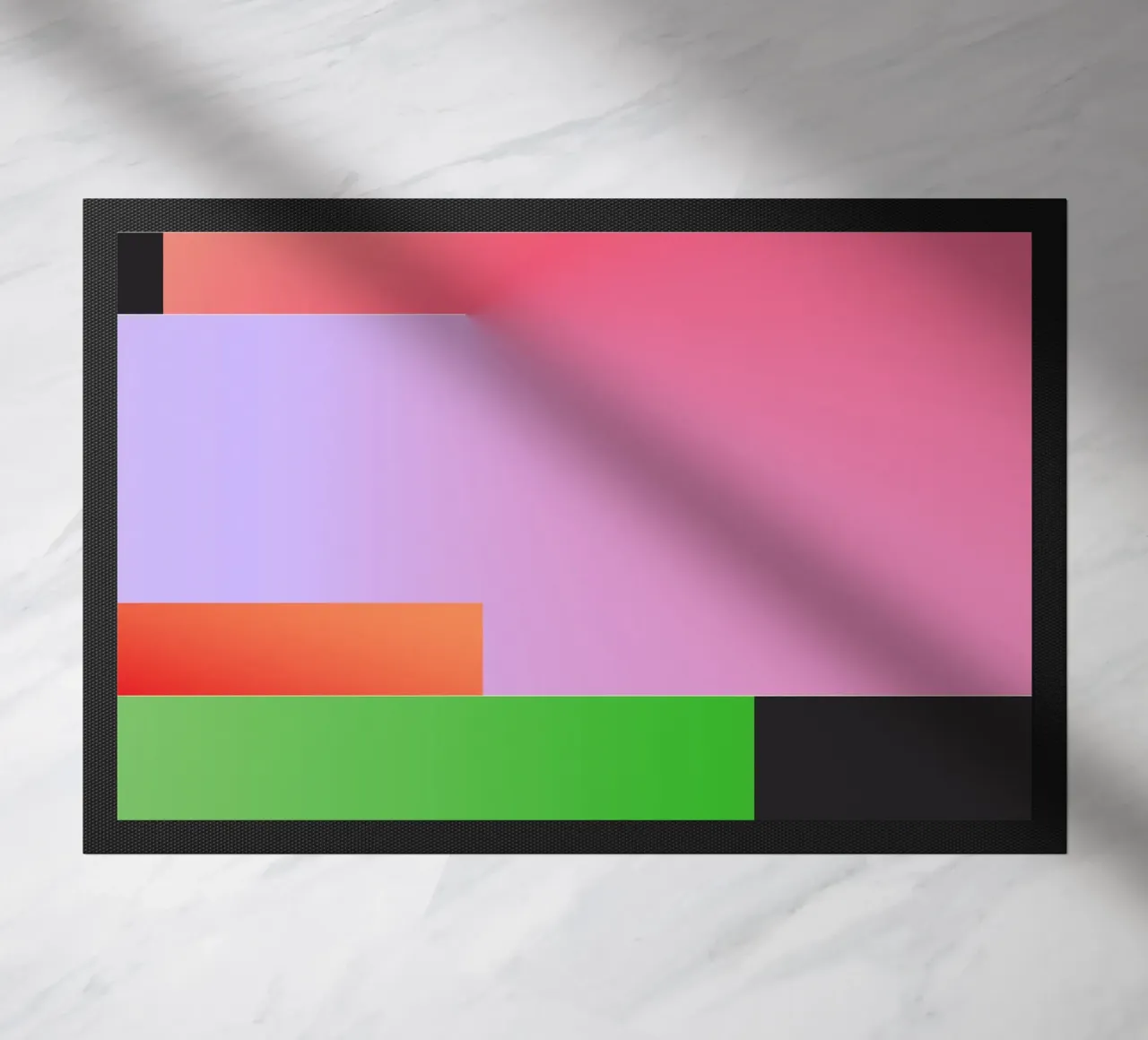 Minimal Gradient Geometry doormat by Gaite