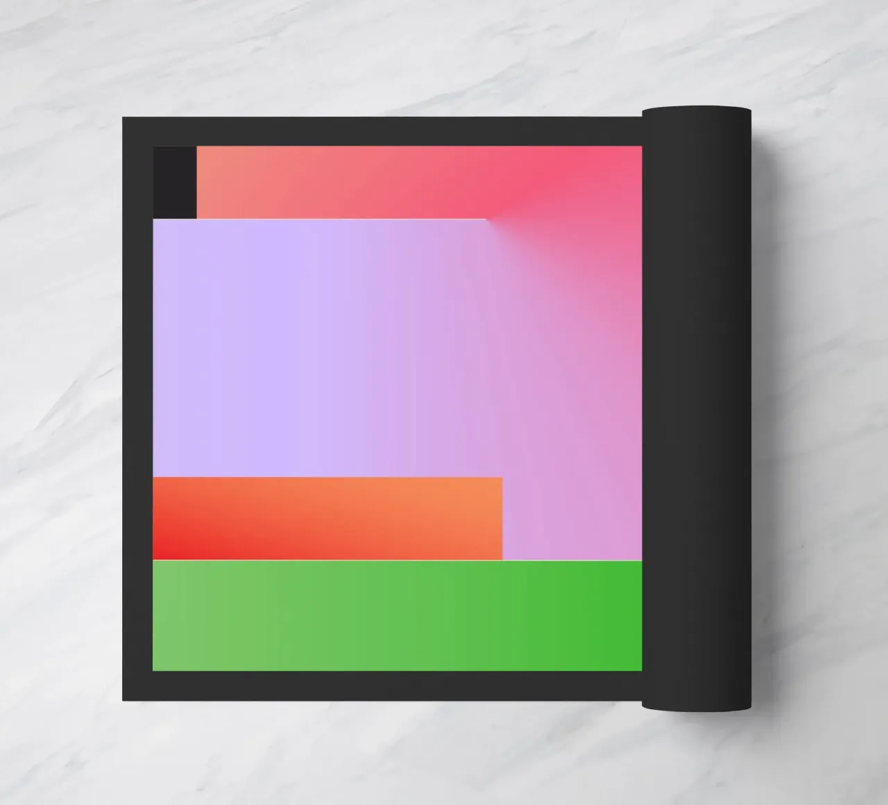 Minimal Gradient Geometry doormat by Gaite