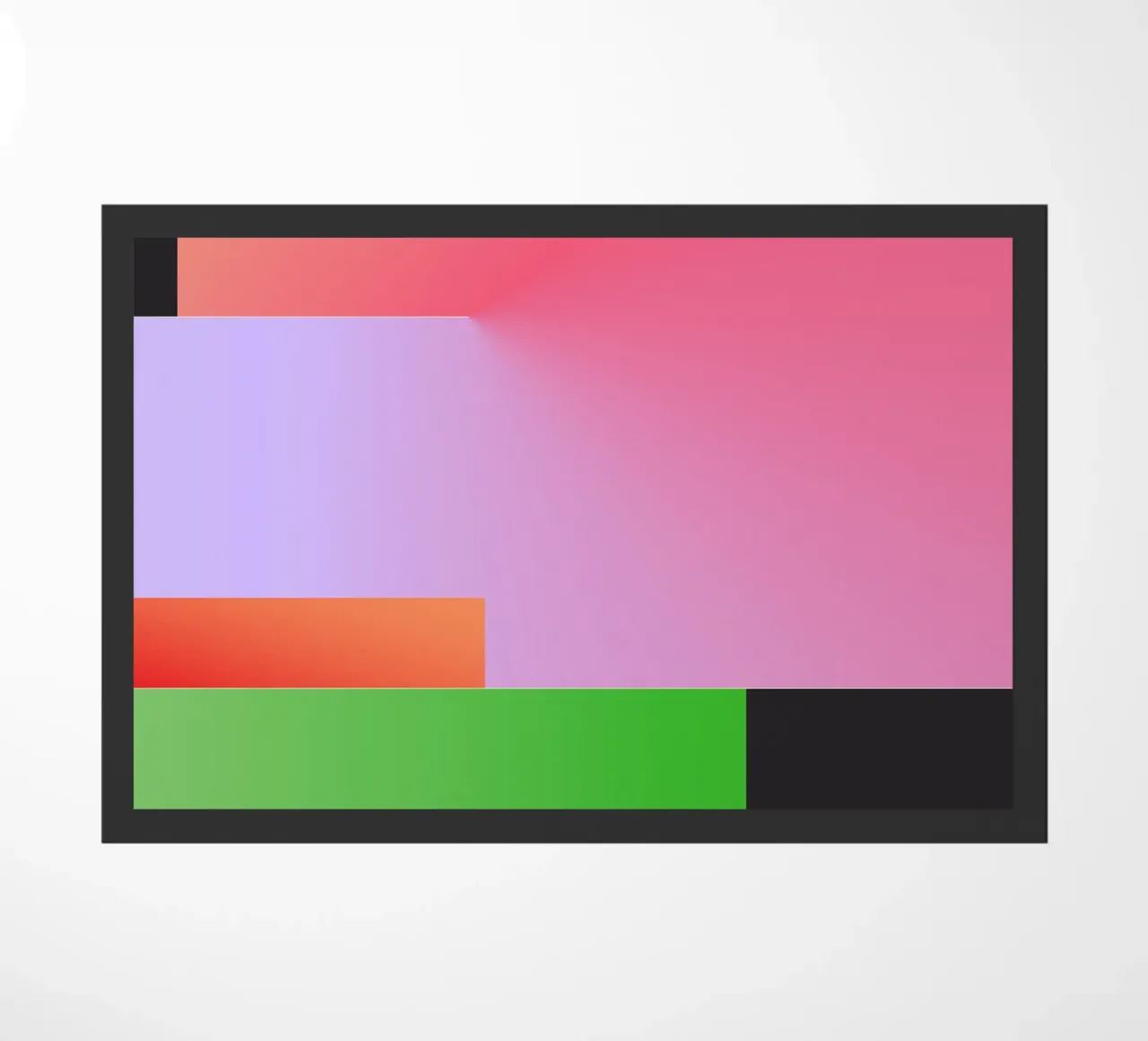 Minimal Gradient Geometry doormat by Gaite