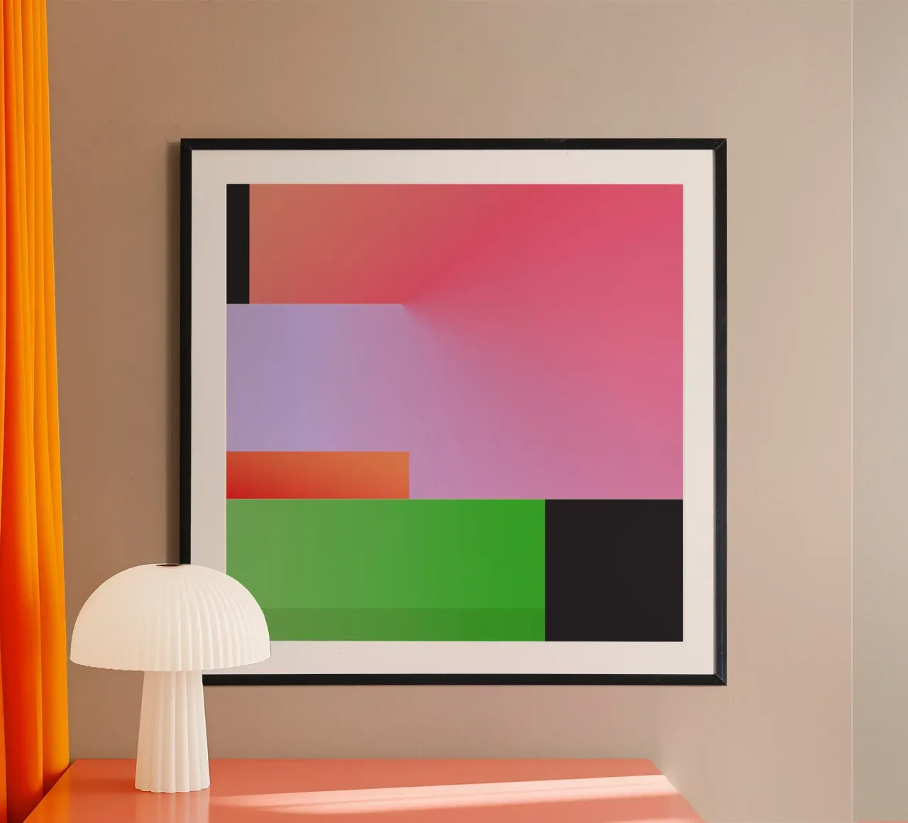 Minimal Gradient Geometry poster by Gaite