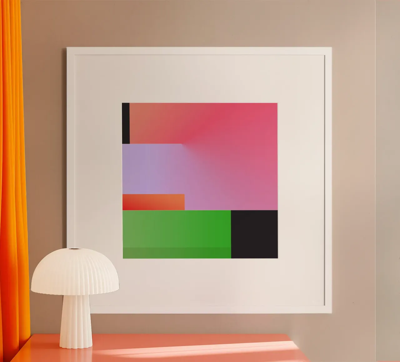 Minimal Gradient Geometry poster by Gaite