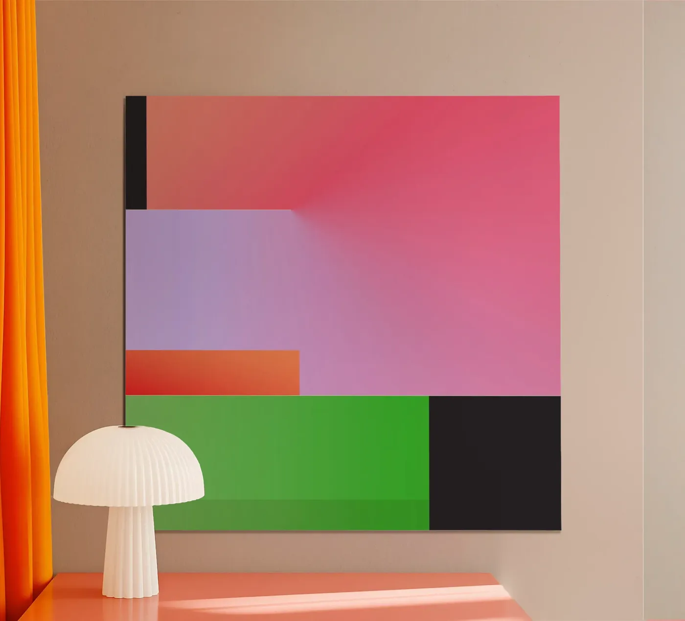 Minimal Gradient Geometry Poster von Gaite