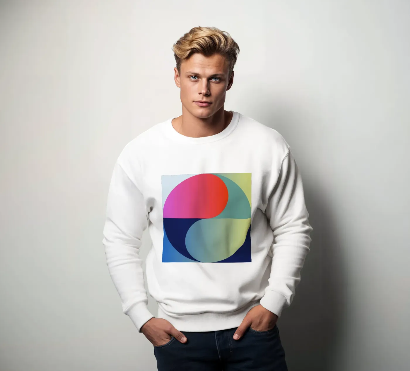 Cerchio con gradiente astratto felpa da Gaite